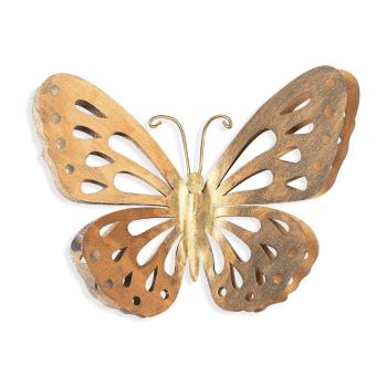 Dekoracja ścienna w kolorze złota Wallity Butterfly