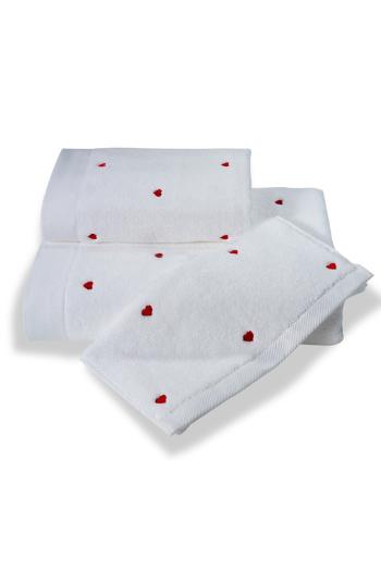 Zestaw podarunkowy ręczników MICRO LOVE, 3 szt Biały / czerwone