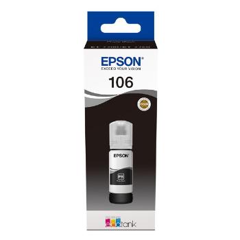Epson originální ink C13T00R140, 106, photo black, 70ml, Epson EcoTank ET-7700, ET-7750, Express Premium ET-7750