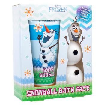 Disney Frozen Olaf Snowball zestaw Piana do kąpieli 200 ml + Musujące kule do kąpieli 3 szt dla dzieci