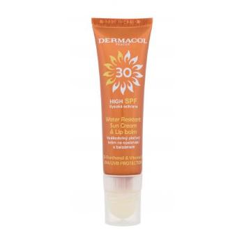 Dermacol Sun Water Resistant Cream & Lip Balm SPF30 30 ml preparat do opalania twarzy unisex
