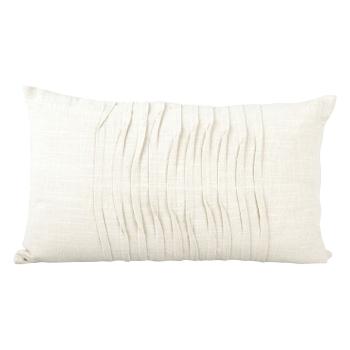 Biała bawełniana poduszka PT LIVING Wave, 50x30 cm