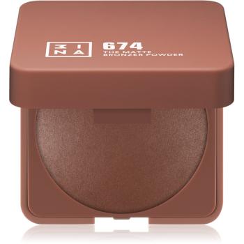 3INA The Bronzer Powder kompaktowy puder brązujący odcień The Matte 674 7 g