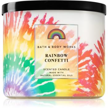 Bath & Body Works Rainbow Confett świeczka zapachowa 411 g