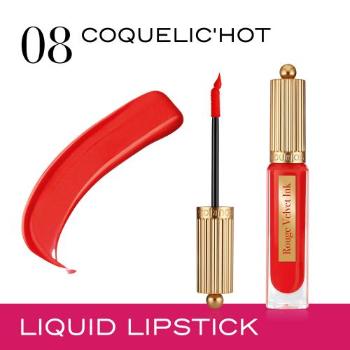 BOURJOIS Paris Rouge Velvet Ink 3,5 ml pomadka dla kobiet 08 Coquelic'Hot