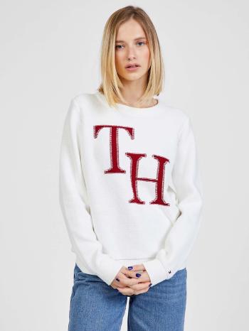 Tommy Hilfiger Graphic Sweter Biały
