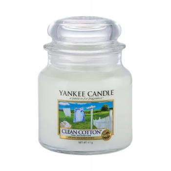 Yankee Candle Clean Cotton 411 g świeczka zapachowa unisex