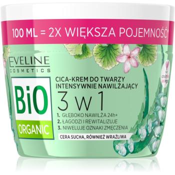 Eveline Cosmetics Bio Organic 3 in 1 krem intensywnie nawilżający z aloesem 100 ml