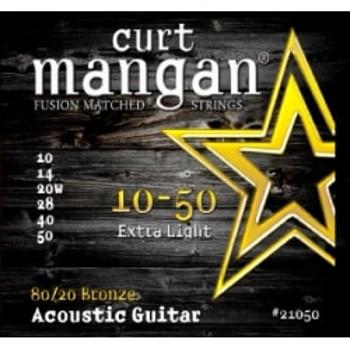Curt Mangan 10-50 80/20 Bronze Extra Light 21050 Struny Do Gitary Akustycznej