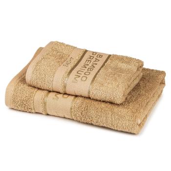 4Home Komplet Bamboo Premium ręczników beżowy