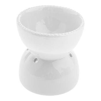 Biała ceramiczna lampka aromatyczna Dakls, wys. 11,5 cm