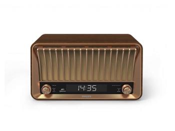 Radio retro / Głośnik Bluetooth - brązowy - Rozmiar 41x23x18cm