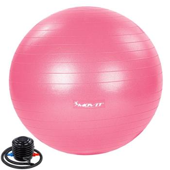 MOVIT Piłka gimnastyczna z pompką 65 cm, różowa
