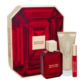 Michael Kors Sexy Ruby zestaw Edp 100 ml + Balsam do ciała 100 ml + Edp 10 ml dla kobiet