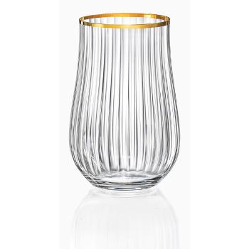 Zestaw 6 szklanek Crystalex Golden Celebration, 450 ml