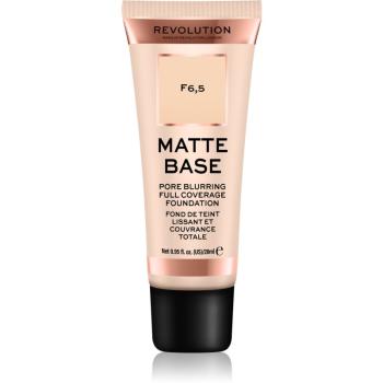 Makeup Revolution Matte Base podkład kryjący odcień F6,5 28 ml