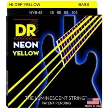 Dr Nyb 45-105 Neon Yellow Bass Struny Gitara Basowa