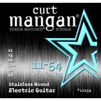 Curt Mangan 11-54 Stainless Steel Drop Tuning 12154 Struny Do Gitary Elektrycznej