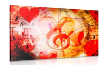 Obraz miłość do muzyki - 90x60