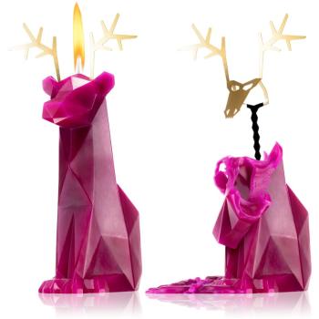 54 Celsius PyroPet DYRI (Reindeer) świeczka burgundy 22 cm
