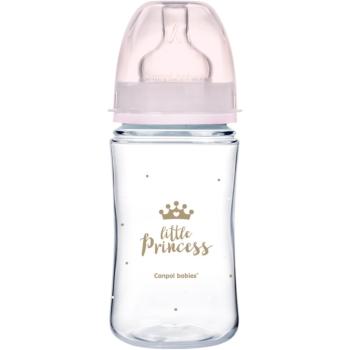 canpol babies Royal Baby butelka dla noworodka i niemowlęcia 3m+ Pink 240 ml