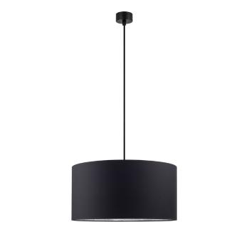 Czarna lampa wisząca z wnętrzem w kolorze srebra Sotto Luce Mika, ⌀ 50 cm