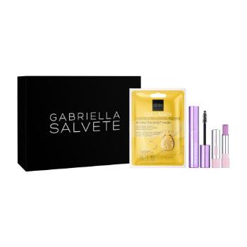Gabriella Salvete Gift Box zestaw Tusz do rzęs 13 ml + balsam do ust 4 ml + maseczka do twarzy 1 szt. dla kobiet Uszkodzone pudełko Care