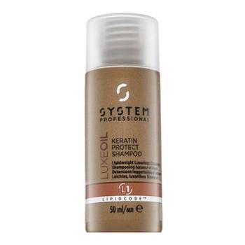 System Professional LuxeOil Keratin Protect Shampoo szampon wzmacniający do włosów zniszczonych 50 ml
