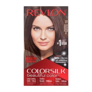 Revlon Colorsilk Beautiful Color farba do włosów Farba do włosów 59,1 ml + aktywator 59,1 ml+ odżywka 11,8 ml + rękawiczki W 27 Deep Rich Brown