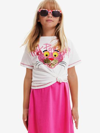 Desigual Pink Panther Koszulka dziecięce Biały
