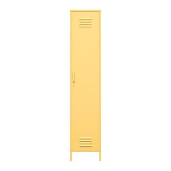 Żółta metalowa szafka Novogratz Cache, 38x185 cm