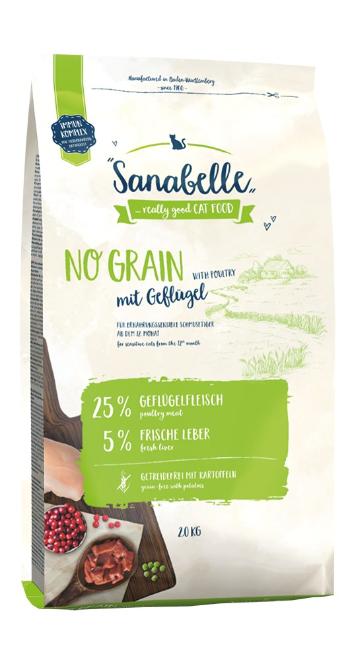 SANABELLE No grain bezzbożowa karma z drobiem 2 kg