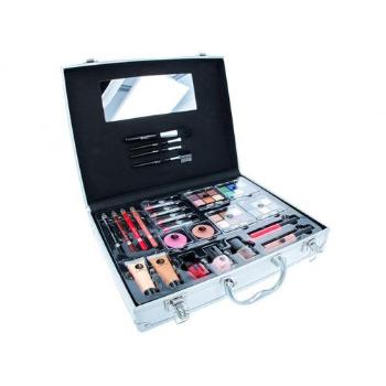 2K Beauty Unlimited Train Case zestaw kosmetyków Complete Makeup Palette dla kobiet Uszkodzone pudełko