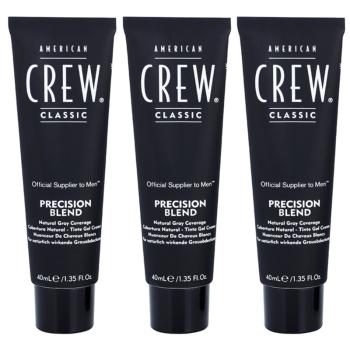 American Crew Classic Precision Blend farba do włosów do włosów siwych odcień 7-8 Light 3x40 ml