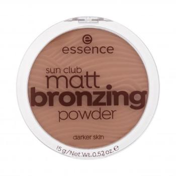 Essence Sun Club Matt Bronzing Powder 15 g bronzer dla kobiet 02 Sunny