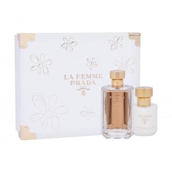 Prada La Femme zestaw Edp 100 ml + Mleczko do ciała 100 ml dla kobiet Uszkodzone pudełko