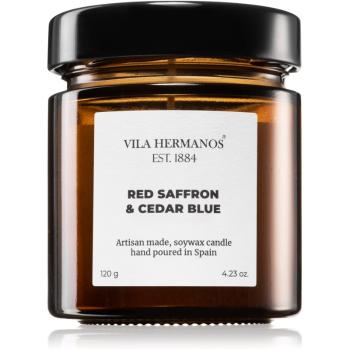 Vila Hermanos Apothecary Red Saffron & Cedar Blue świeczka zapachowa 120 g