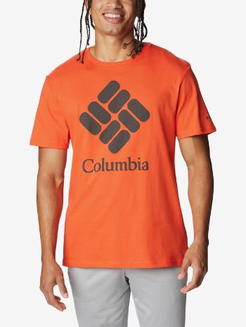 Columbia Trek™ Logo Short Sleeve Koszulka Pomarańczowy