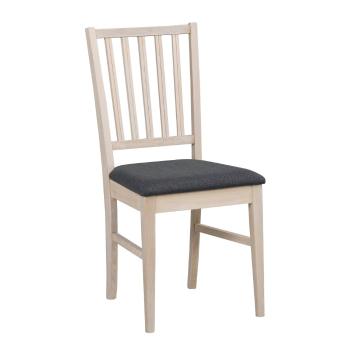Szare dębowe krzesło do jadalni Rowico Filippa