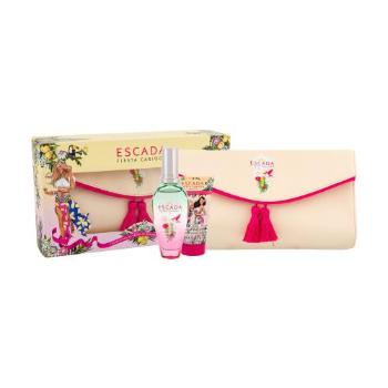 ESCADA Fiesta Carioca zestaw Edt 50 ml + Mleczko do ciała 50 ml + Kosmetyczka dla kobiet Uszkodzone pudełko