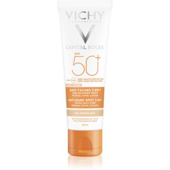 Vichy Capital Soleil tonująca pielęgnacja przeciw plamom pigmentowym 3 w 1 SPF 50+ Tinted 50 ml