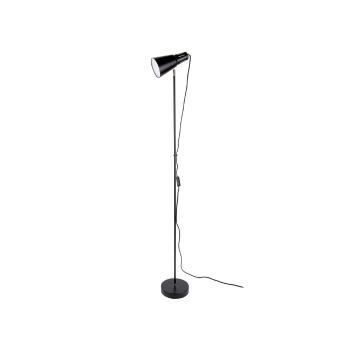 Czarna lampa stojąca Leitmotiv Mini Cone, wys. 147,5 cm