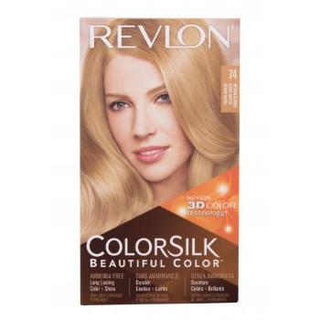 Revlon Colorsilk Beautiful Color farba do włosów Farba do włosów 59,1 ml + utleniacz 59,1 ml + odżywka 11,8 ml + rękawiczki W 74 Medium Blonde