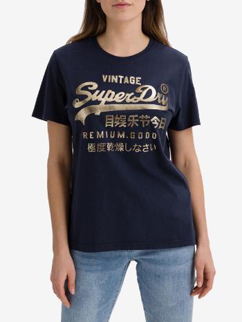 SuperDry Koszulka Niebieski