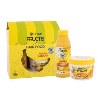 Garnier Fructis Hair Food Banana zestaw Szampon 350 ml + maska do włosów 390 ml dla kobiet Uszkodzone pudełko