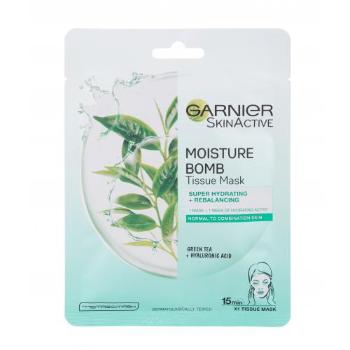 Garnier SkinActive Moisture Bomb Green Tea 1 szt maseczka do twarzy dla kobiet