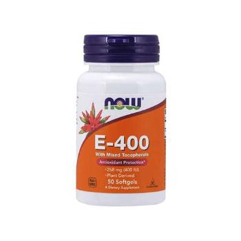 NOW Vitamin E-400 With Mixed Tocopherols - 50softgels - Witamina E z Mieszanymi TokoferolamiWitaminy i minerały > Witamina E