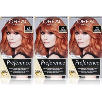 L’Oréal Paris Préférence farba do włosów 74 Dublin (wygodne opakowanie) odcień