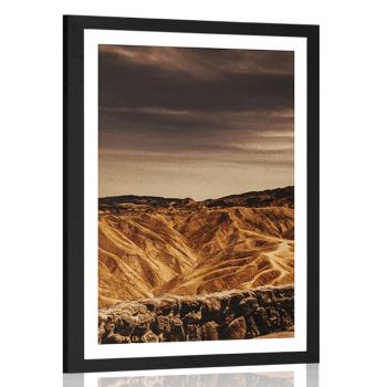 Plakat z passe-partout Park Narodowy Death Valley w Ameryce - 60x90 black
