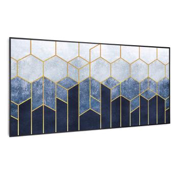 Klarstein Wonderwall Air Art Smart, panel grzewczy na podczerwień, niebieska linia, 120 x 60 cm, 700 W